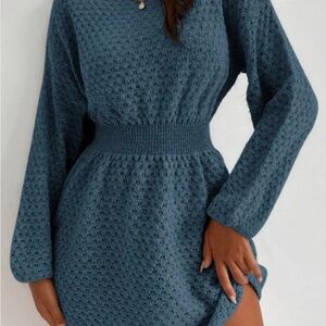 SHEIN Relaxiva Batwing Sleeve Dress